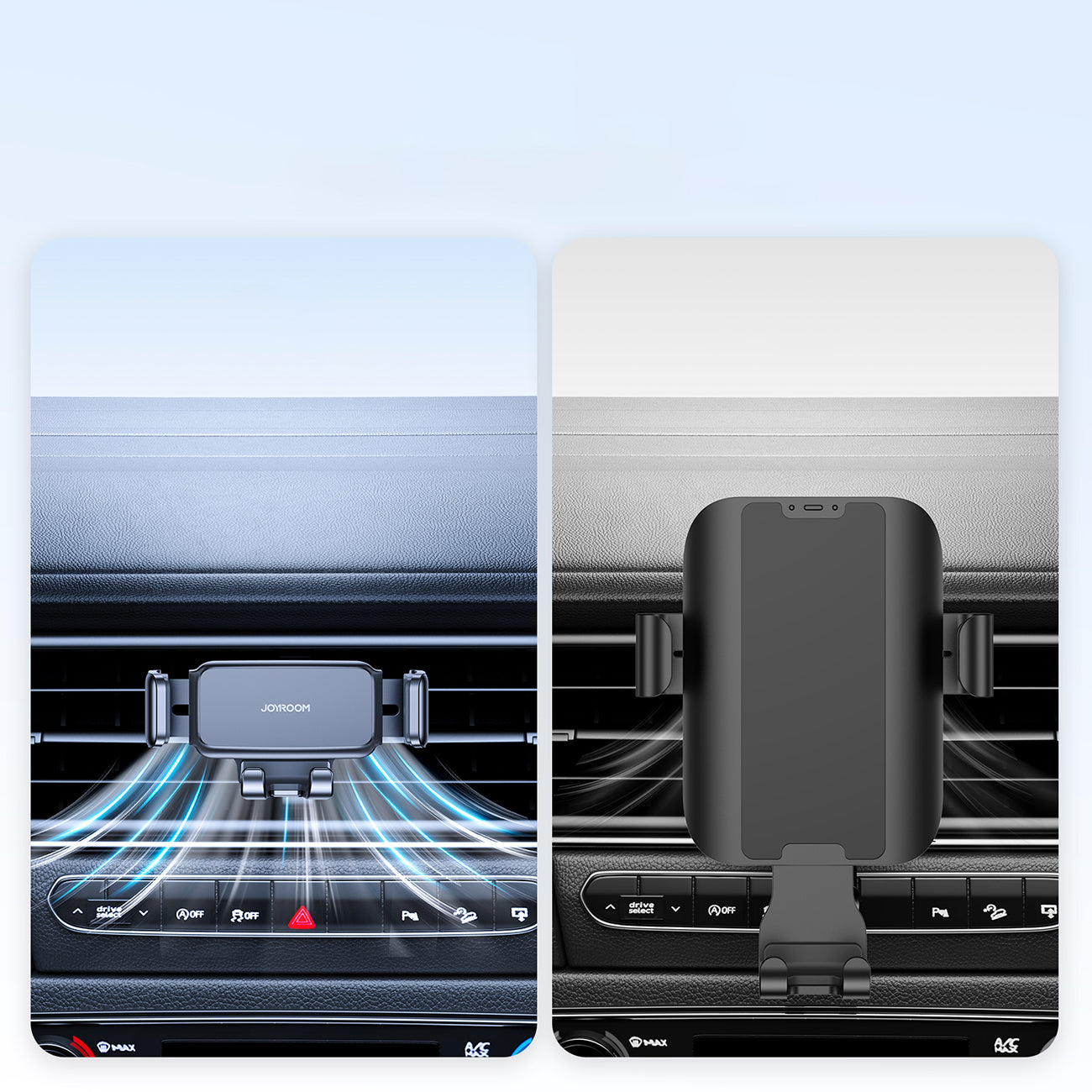 Joyroom JR-ZS283 automobilinis telefono laikiklis oro angai - juodas -- Cell phone holders