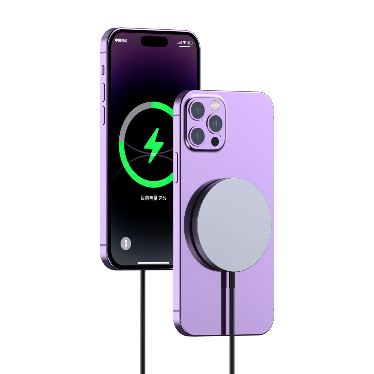 Dudao A12XS 15W MagSafe Compatible belaidis įkroviklis - juodas