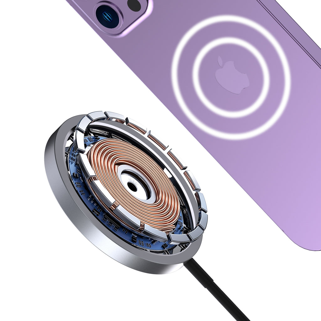 Dudao A12XS 15W MagSafe Compatible belaidis įkroviklis - juodas