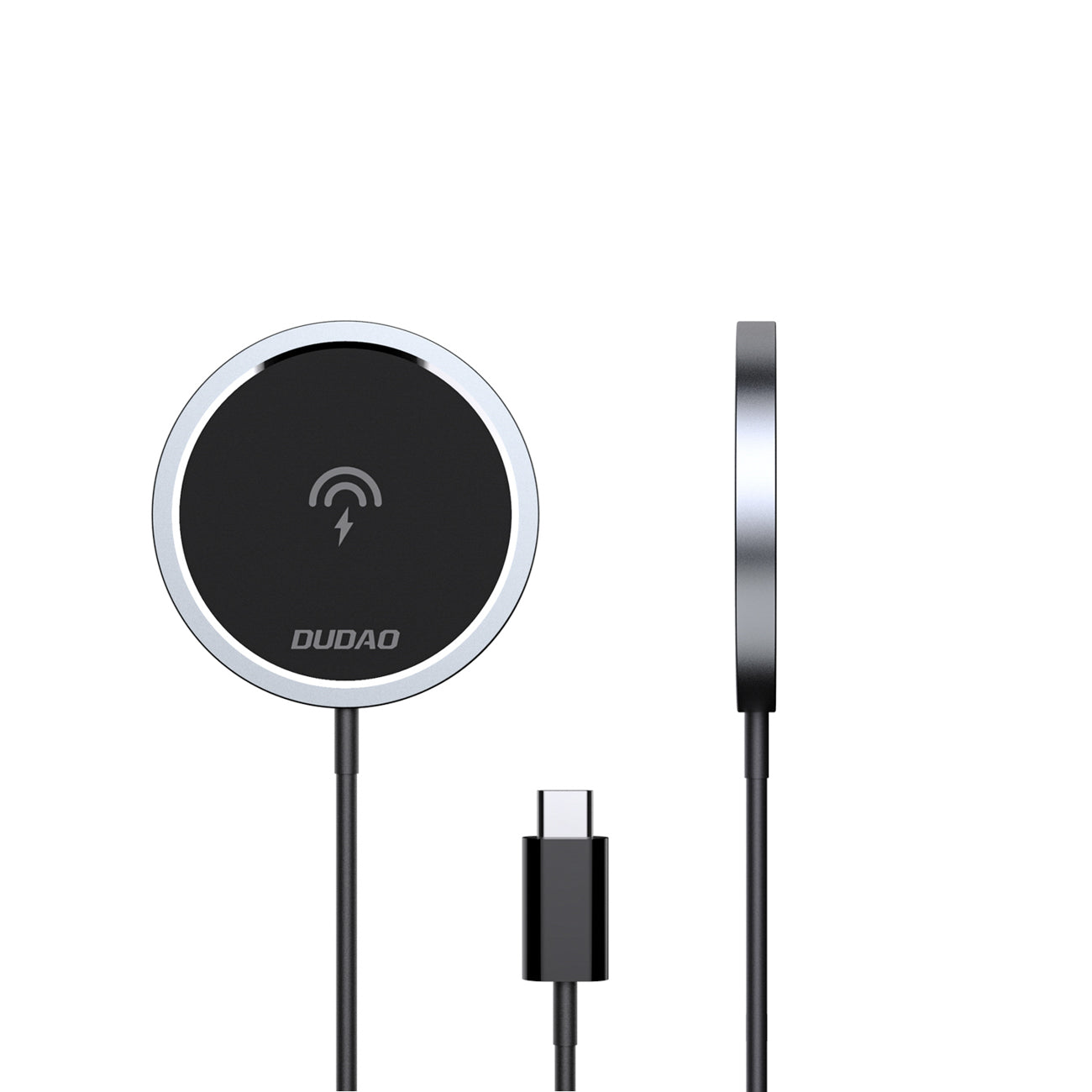 Dudao A12XS 15W MagSafe Compatible belaidis įkroviklis - juodas
