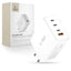 Tech-Protect NC200W-GaN 4-Port 200W sieninis įkroviklis - baltas -- Cell phone chargers