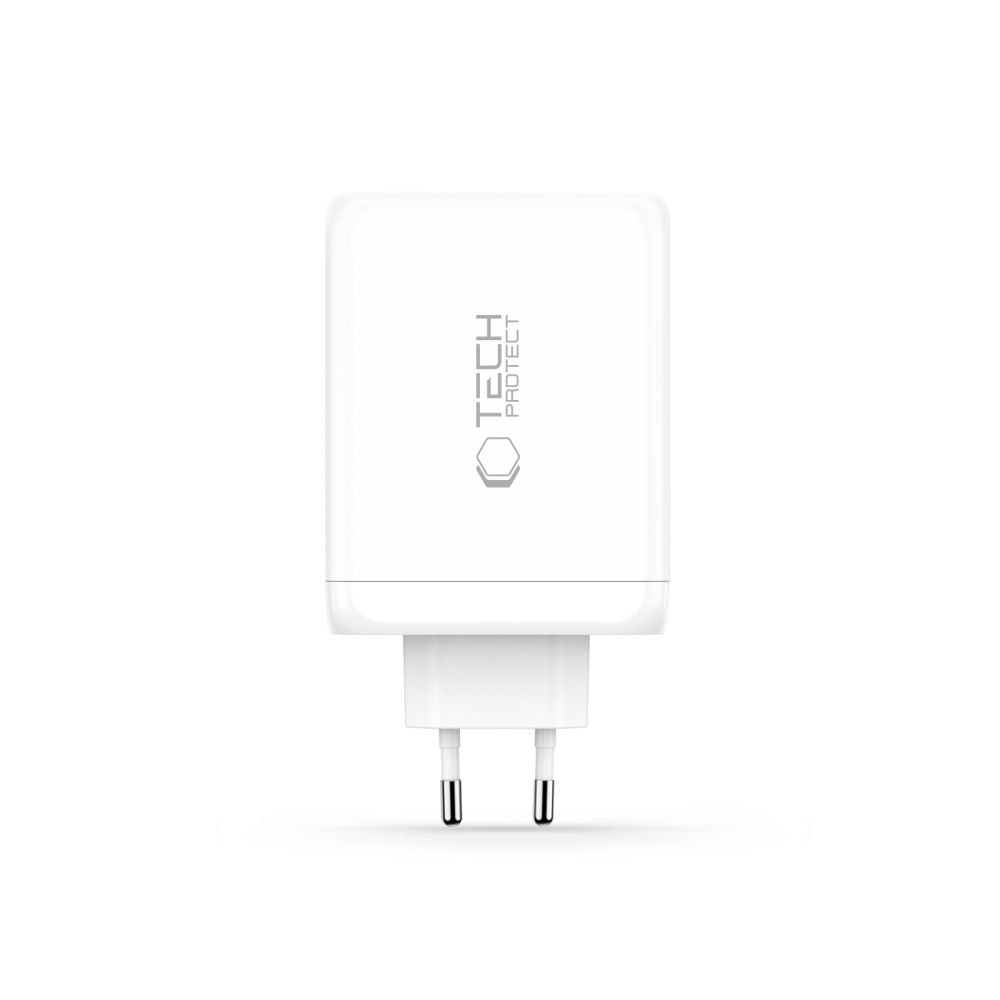 Tech-Protect NC200W-GaN 4-Port 200W sieninis įkroviklis - baltas -- Cell phone chargers