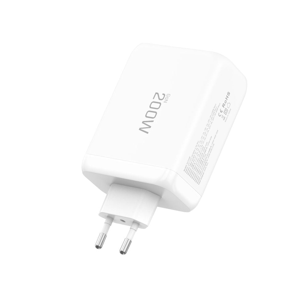 Tech-Protect NC200W-GaN 4-Port 200W sieninis įkroviklis - baltas -- Cell phone chargers