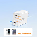 Tech-Protect NC200W-GaN 4-Port 200W sieninis įkroviklis - baltas -- Cell phone chargers