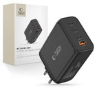 Tech-Protect NC240W-GaN 4-Port 240W sieninis įkroviklis - juodas -- Cell phone chargers