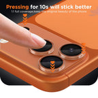 „Tech-Protect Camfull Fit+“ fotoaparato dangtelis, skirtas iPhone 17 Pro Max -- Cell phone tempered glass