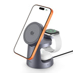 Tech-Protect QI2.2-25W-A48 3in1 Magnetic belaidis įkroviklis - tamsiai mėlynas -- Cell phone chargers