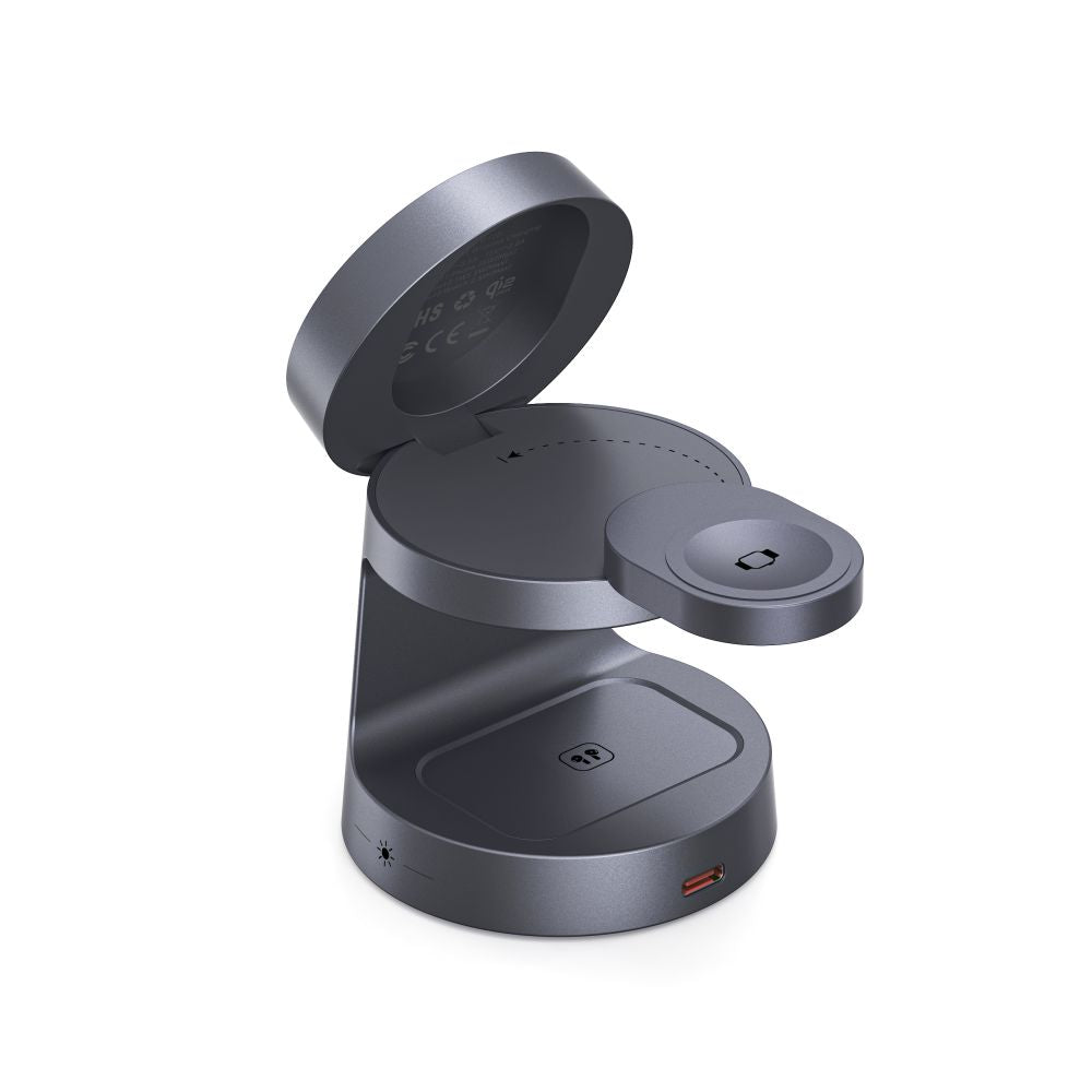 Tech-Protect QI2.2-25W-A48 3in1 Magnetic belaidis įkroviklis - tamsiai mėlynas -- Cell phone chargers