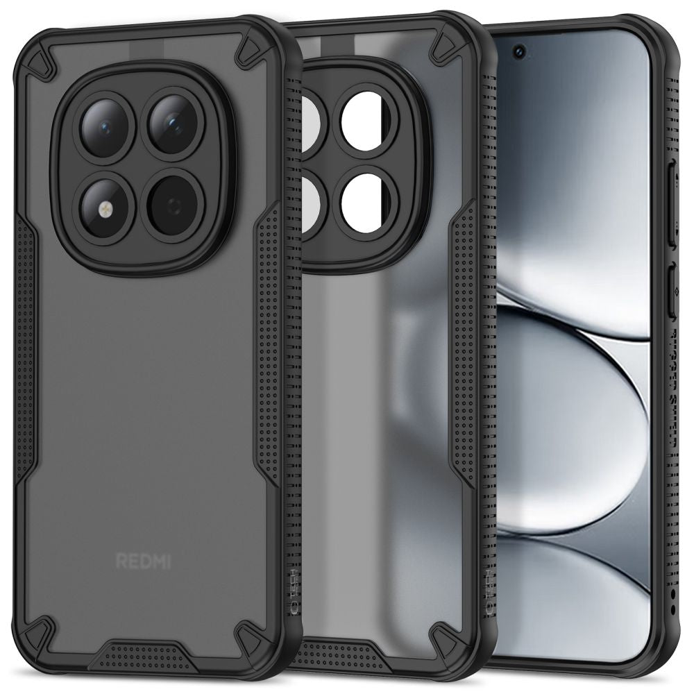 Tech-Protect tvirtas ekrano dėklas, skirtas Xiaomi Redmi Note 15 Pro 5G - juodas -- Xiaomi Redmi Note 15 Pro 5G / Redmi...