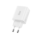 Tech-Protect NCA65W-GAN 3-Port 65W sieninis įkroviklis - baltas -- Cell phone chargers