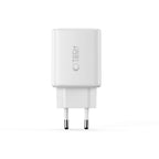 Tech-Protect NCA65W-GAN 3-Port 65W sieninis įkroviklis - baltas -- Cell phone chargers