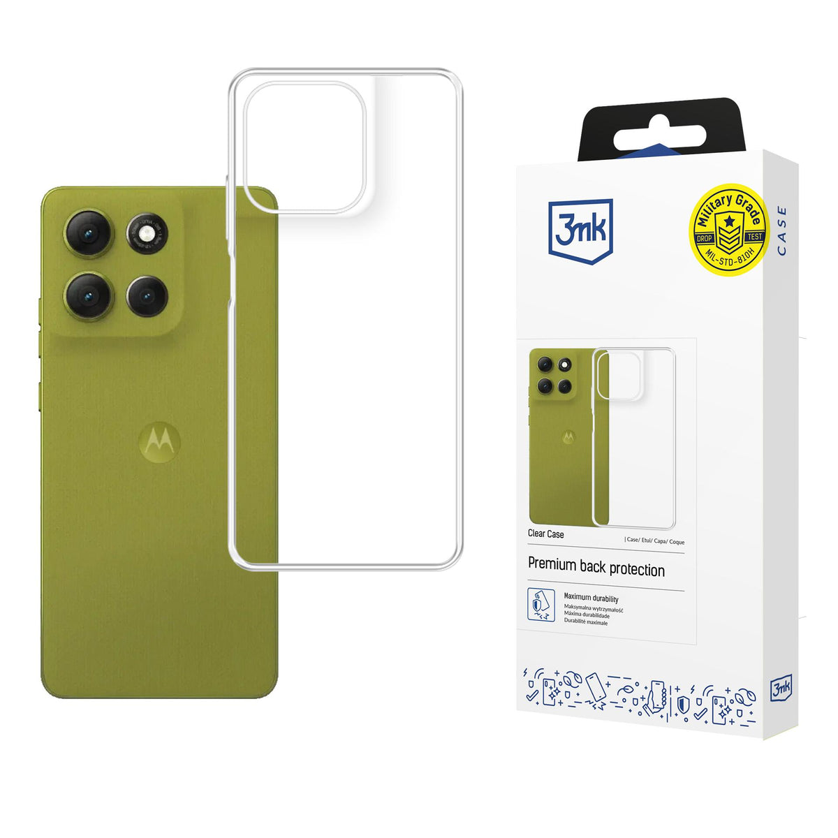 3mk Clear Case skirtas Motorola Moto G86 / G86 Power - skaidrus -- Motorola Moto G86 / Motorola Moto G86 Power