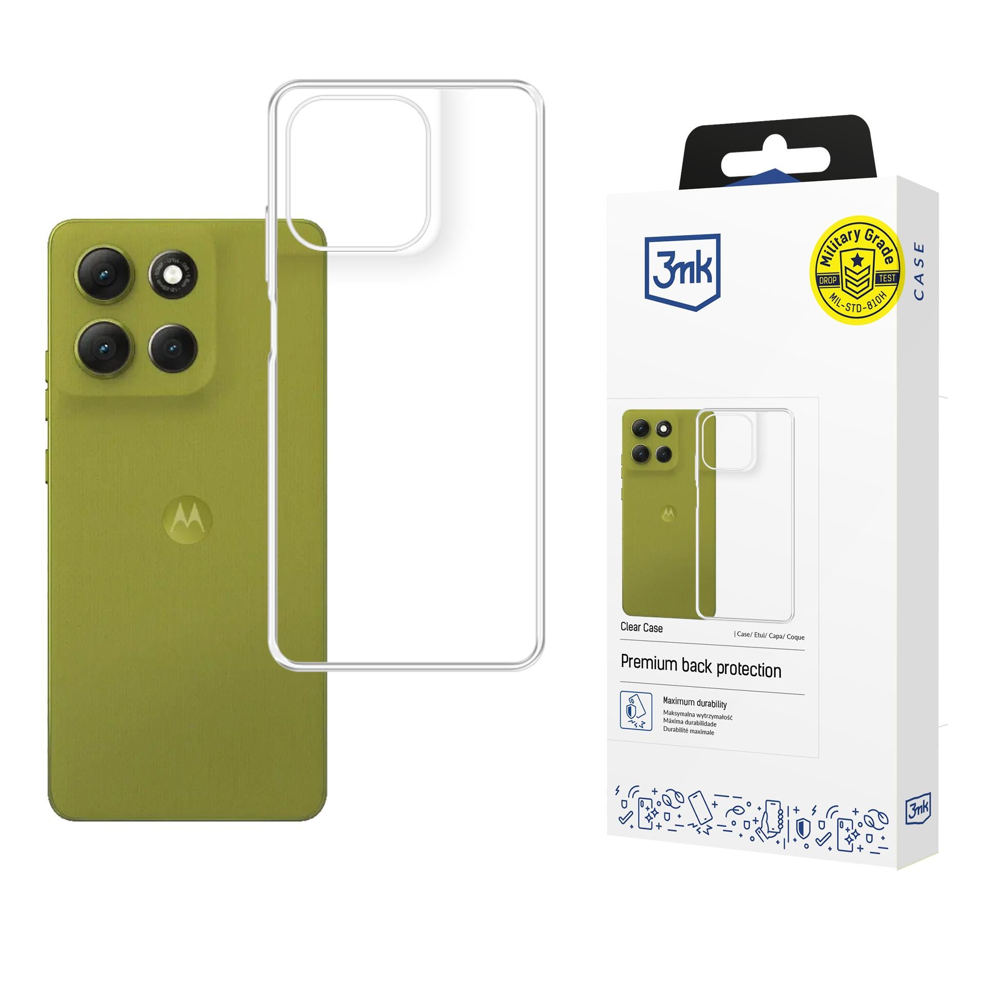 3mk Clear Case skirtas Motorola Moto G86 / G86 Power - skaidrus -- Motorola Moto G86 / Motorola Moto G86 Power
