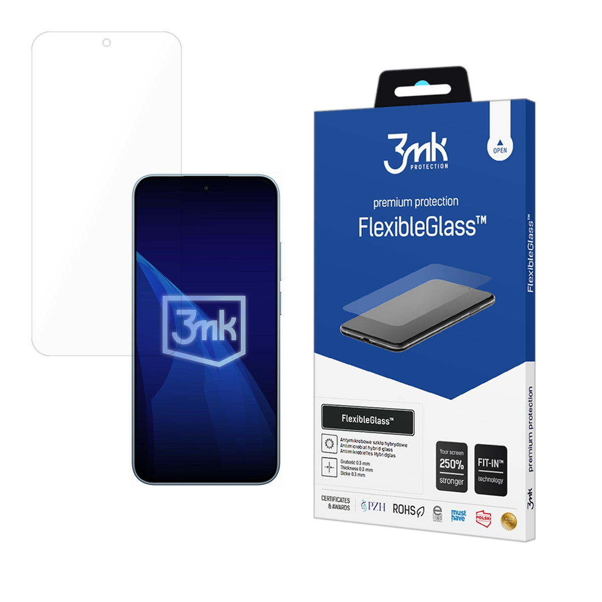 3mk „FlexibleGlass“ hibridinis stiklas, skirtas Xiaomi Redmi Note 15 Pro 5G -- Cell phone tempered glass