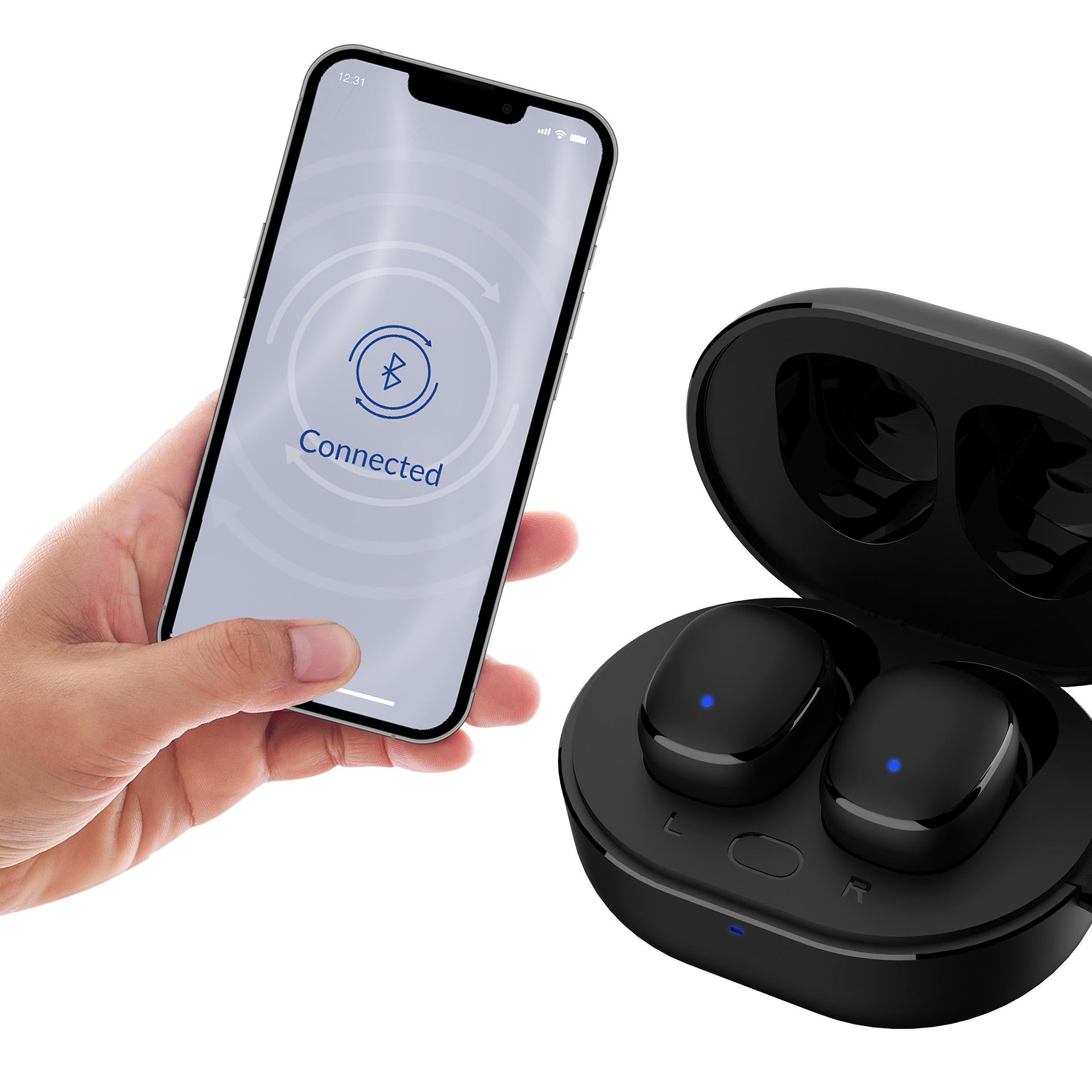 TWS 3mk FlowBuds 6.0 belaidės ausinės – juodos