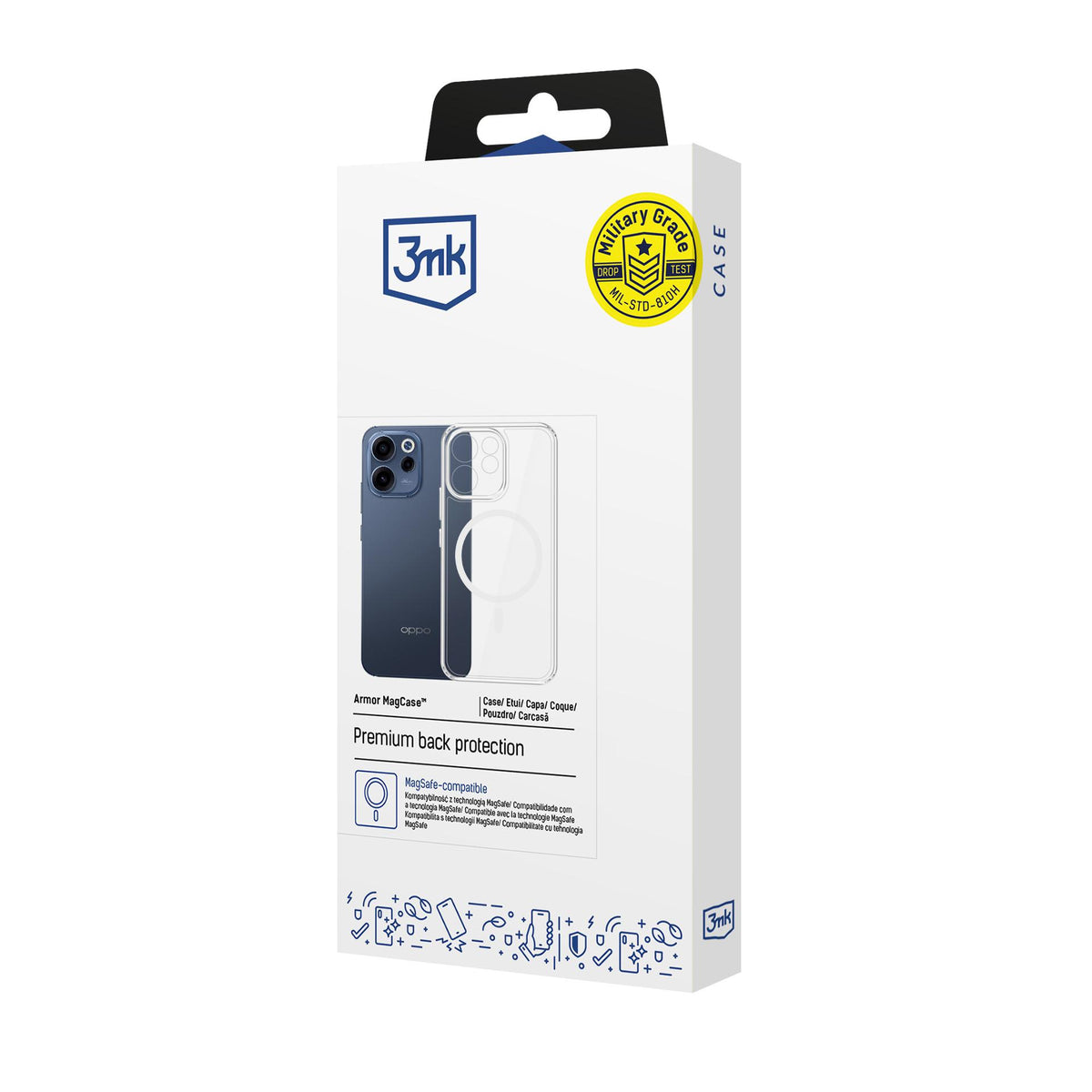 3mk Šarvų dėklas, skirtas Oppo Reno 15 F 5G / Reno 15 FS 5G (CPH2801) – skaidrus -- Oppo Reno 15 F 5G / Oppo Reno 15 FS...
