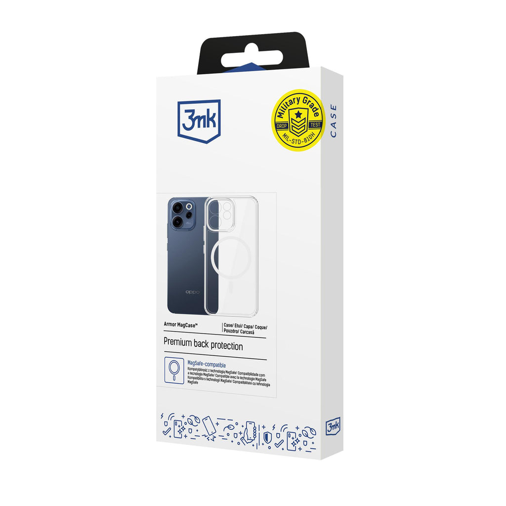 3mk Šarvų dėklas, skirtas Oppo Reno 15 F 5G / Reno 15 FS 5G (CPH2801) – skaidrus -- Oppo Reno 15 F 5G / Oppo Reno 15 FS...