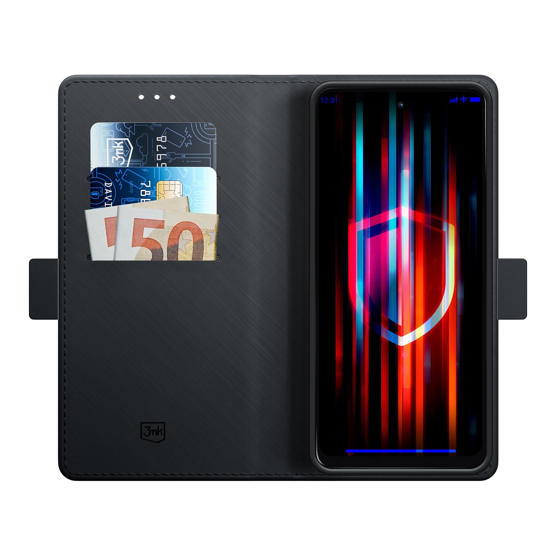 3mk Wallet Case for Xiaomi Poco X8 Pro - Black -- Xiaomi Poco X8 Pro