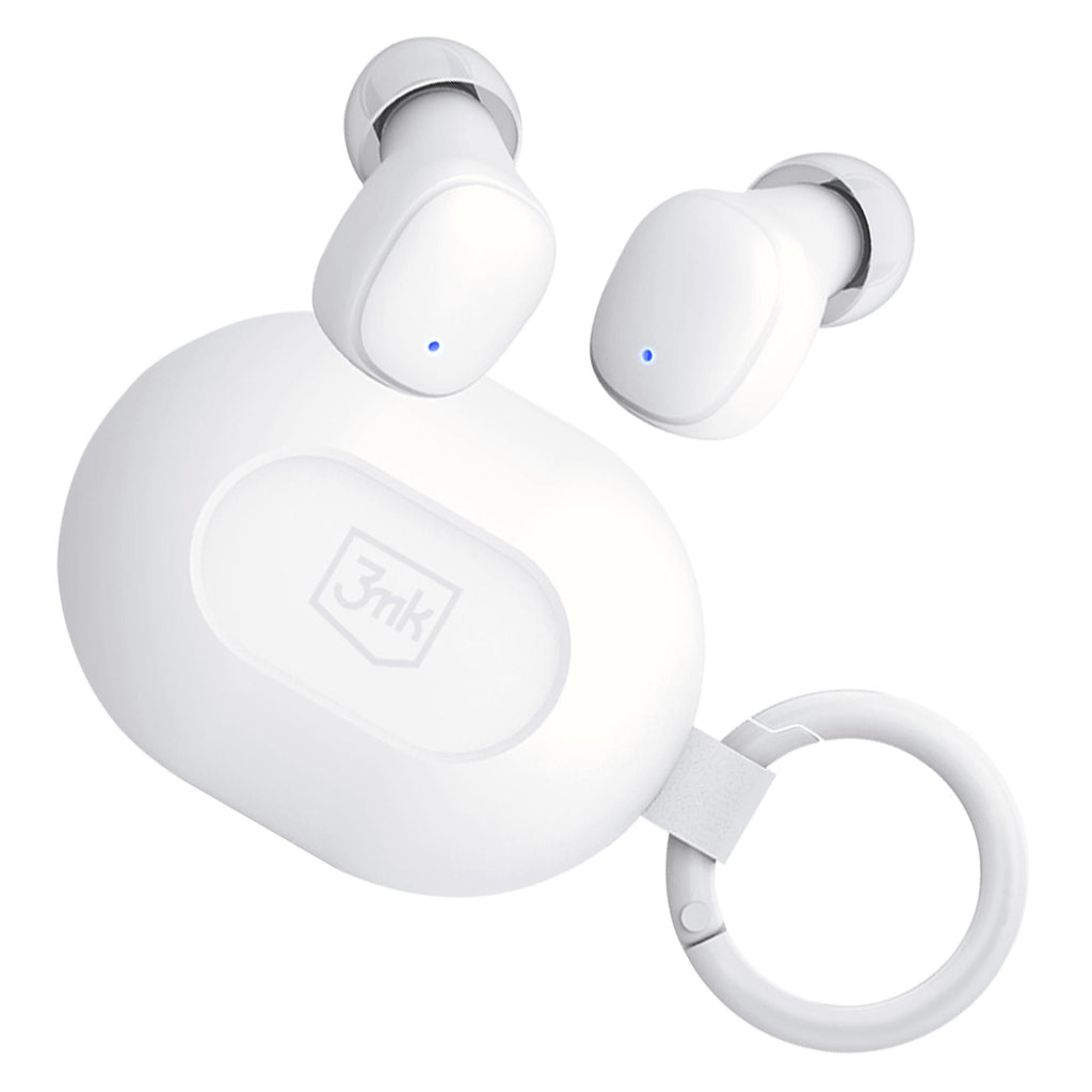 TWS 3mk FlowBuds 6.0 Bevielės ausinės - Baltos -- Headphones