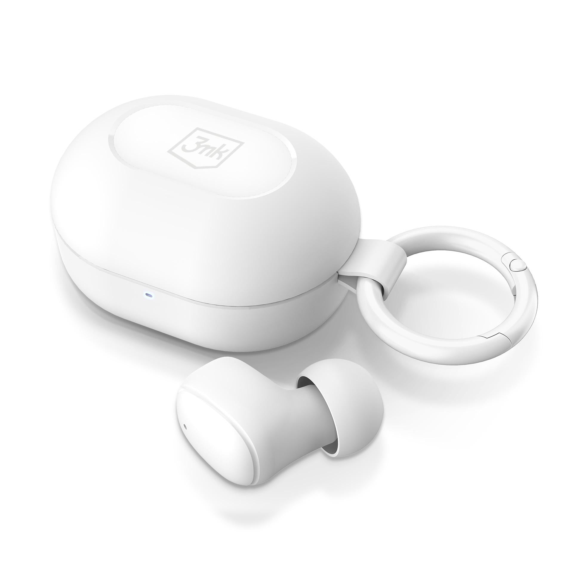 TWS 3mk FlowBuds 6.0 Bevielės ausinės - Baltos -- Headphones