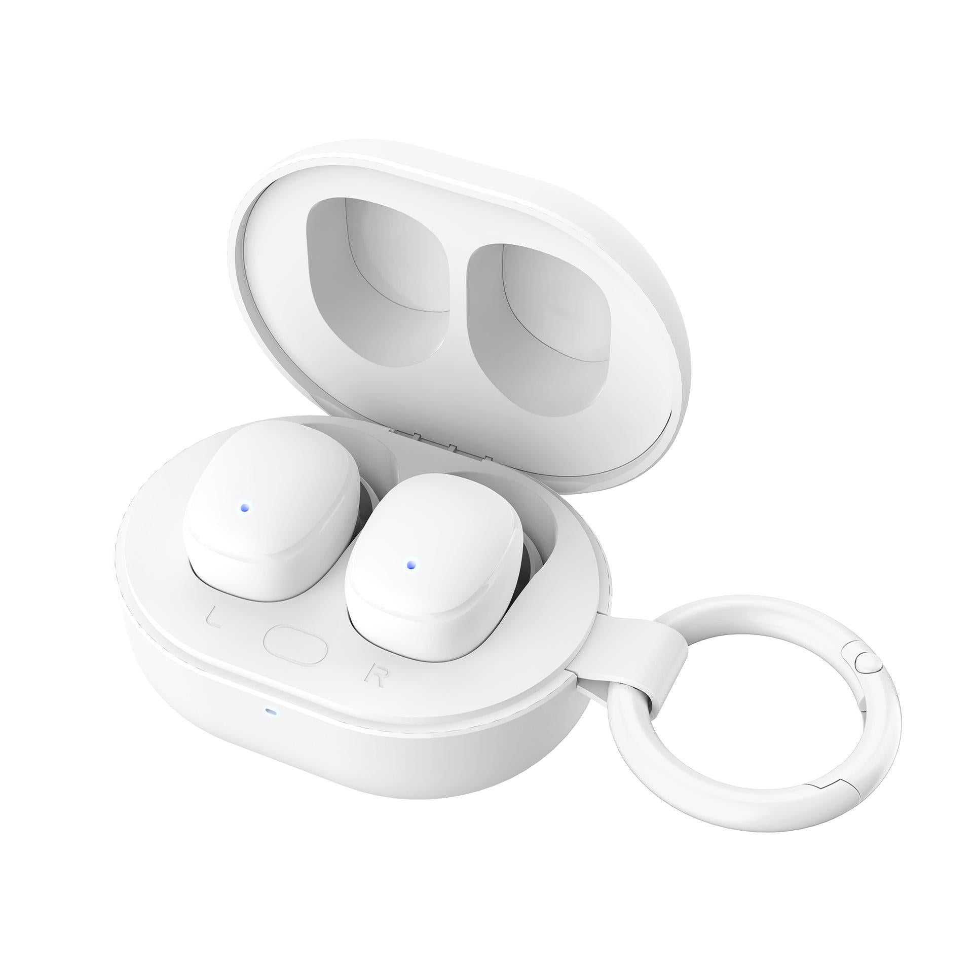 TWS 3mk FlowBuds 6.0 Bevielės ausinės - Baltos -- Headphones