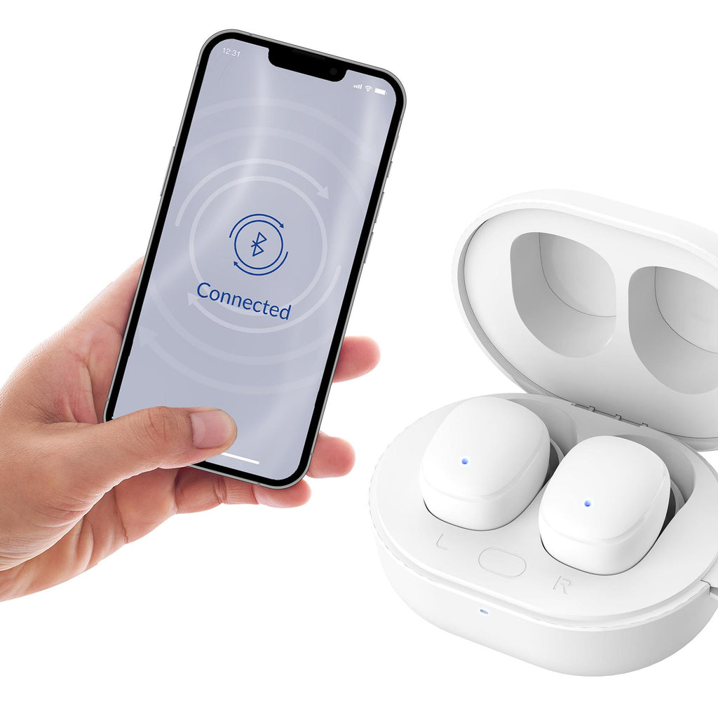 TWS 3mk FlowBuds 6.0 Bevielės ausinės - Baltos -- Headphones