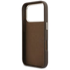 Guess FW Resin Logo dėklas iPhone 17 Pro - rudas -- iPhone 17 Pro