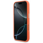 Guess FW Resin Logo dėklas iPhone 17 Pro - oranžinis -- iPhone 17 Pro