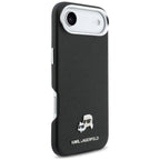 Karl Lagerfeld Karl & Choupette galvos kaiščiai Saffiano MagSafe iPhone Air dėklas - juodas -- Cell phone cases and covers