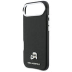 Karl Lagerfeld Karl & Choupette galvos kaiščiai Saffiano MagSafe iPhone Air dėklas - juodas -- Cell phone cases and covers