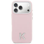 Karl Lagerfeld Karl Head Logo MagSafe dėklas iPhone 17 Pro Max - rožinis -- iPhone 17 Pro Max