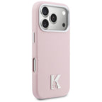 Karl Lagerfeld Karl Head Logo MagSafe dėklas iPhone 17 Pro Max - rožinis -- iPhone 17 Pro Max