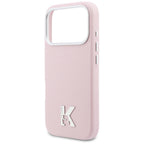 Karl Lagerfeld Karl Head Logo MagSafe dėklas iPhone 17 Pro Max - rožinis -- iPhone 17 Pro Max