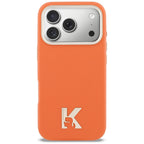 Karl Lagerfeld Karl Head Logo MagSafe dėklas iPhone 17 Pro - oranžinis -- iPhone 17 Pro
