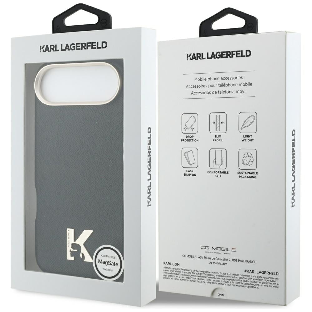 Karl Lagerfeld Karl Head logotipas MagSafe iPhone Air dėklas – juodas -- Cell phone cases and covers