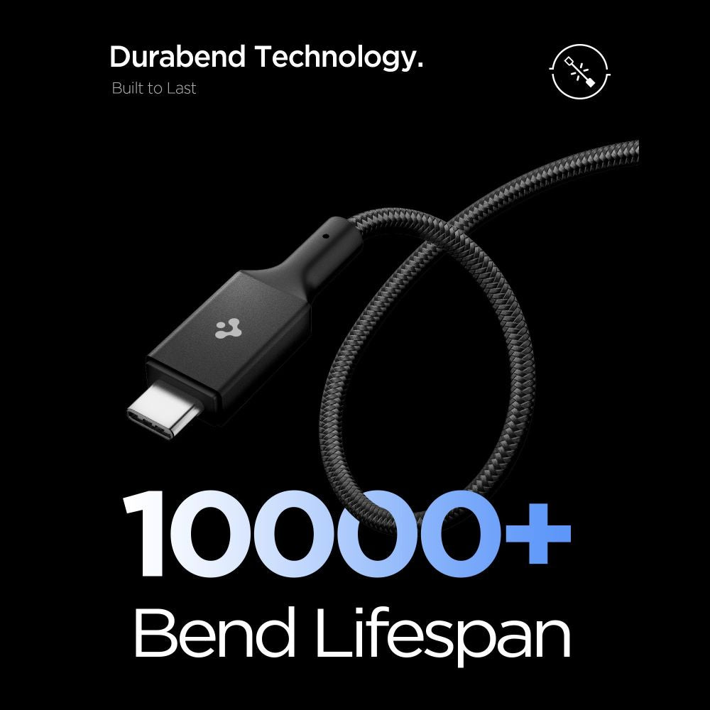 Spigen Essential Laidas EB24015CC USB-C / USB-C 240W 150cm - juodas