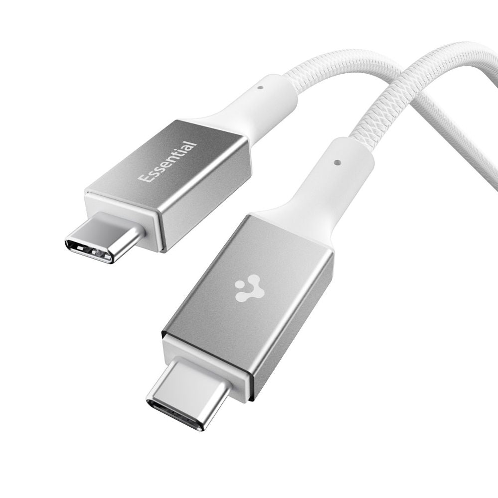 Spigen Essential Laidas EB24015CC USB-C / USB-C 240W 150cm - baltas