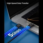 Spigen Essential Laidas EB10015CC USB-C / USB-C 100W 150cm - juodas