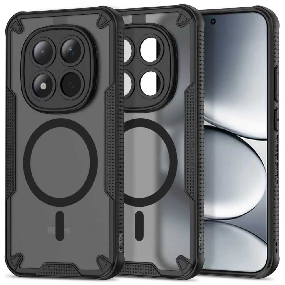 Tech-Protect Rugged Shield MagSafe Dėklas, skirtas Xiaomi Redmi Note 15 Pro 5G - juodas -- Xiaomi Redmi Note 15 Pro 5G /...