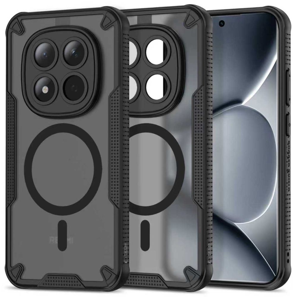 Tech-Protect Rugged Shield MagSafe dėklas, skirtas Xiaomi Poco M8 Pro / Xiaomi Redmi Note 15 Pro+ 5G - juodas -- Xiaomi...
