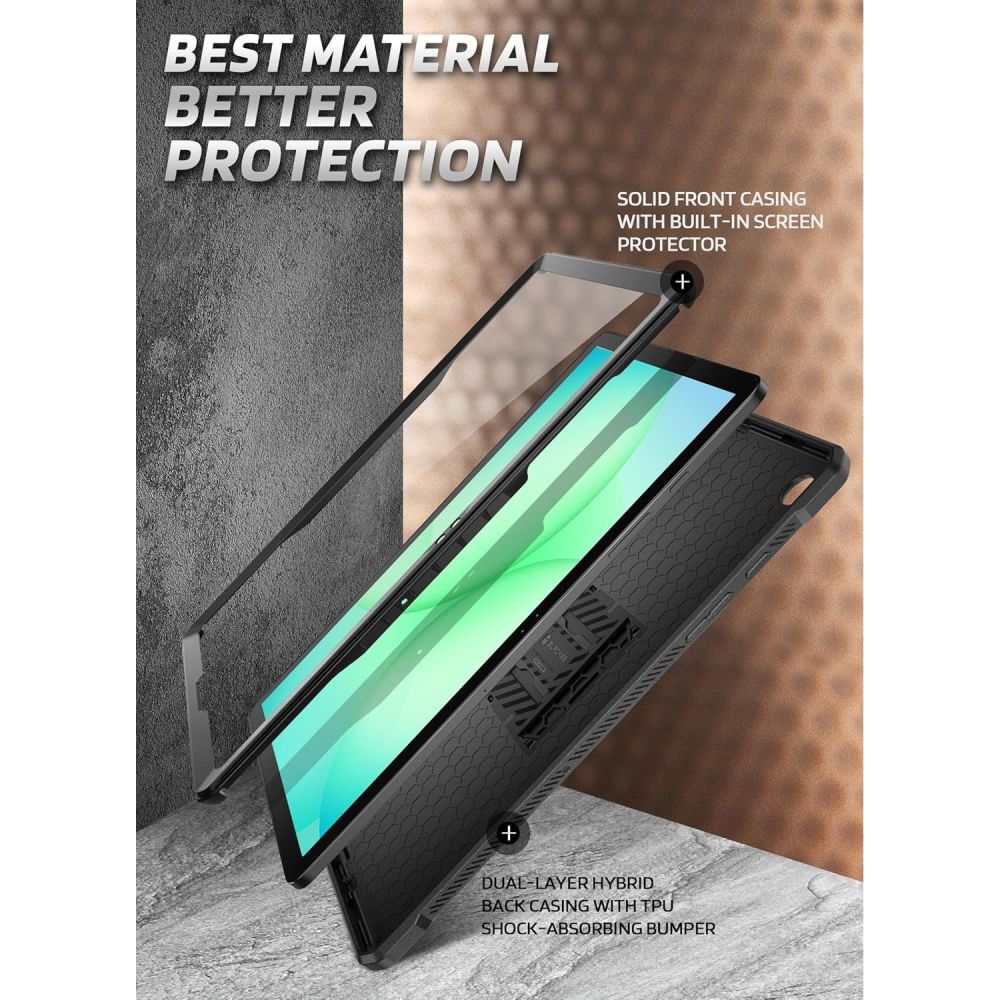 Supcase Unicorn Beetle Pro dėklas, skirtas Samsung Galaxy Tab A11+ – juodas