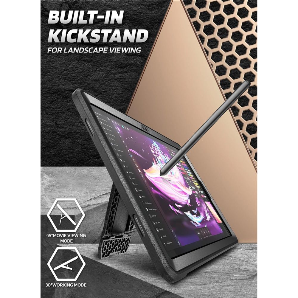 Supcase Unicorn Beetle Pro dėklas, skirtas Samsung Galaxy Tab A11+ – juodas