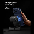 Spigen Essential Qi2.2 25W 3in1 MagSafe Magnetic belaidis įkroviklis - juodas