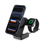 Spigen Essential Qi2.2 25W 3in1 MagSafe Magnetic belaidis įkroviklis - juodas