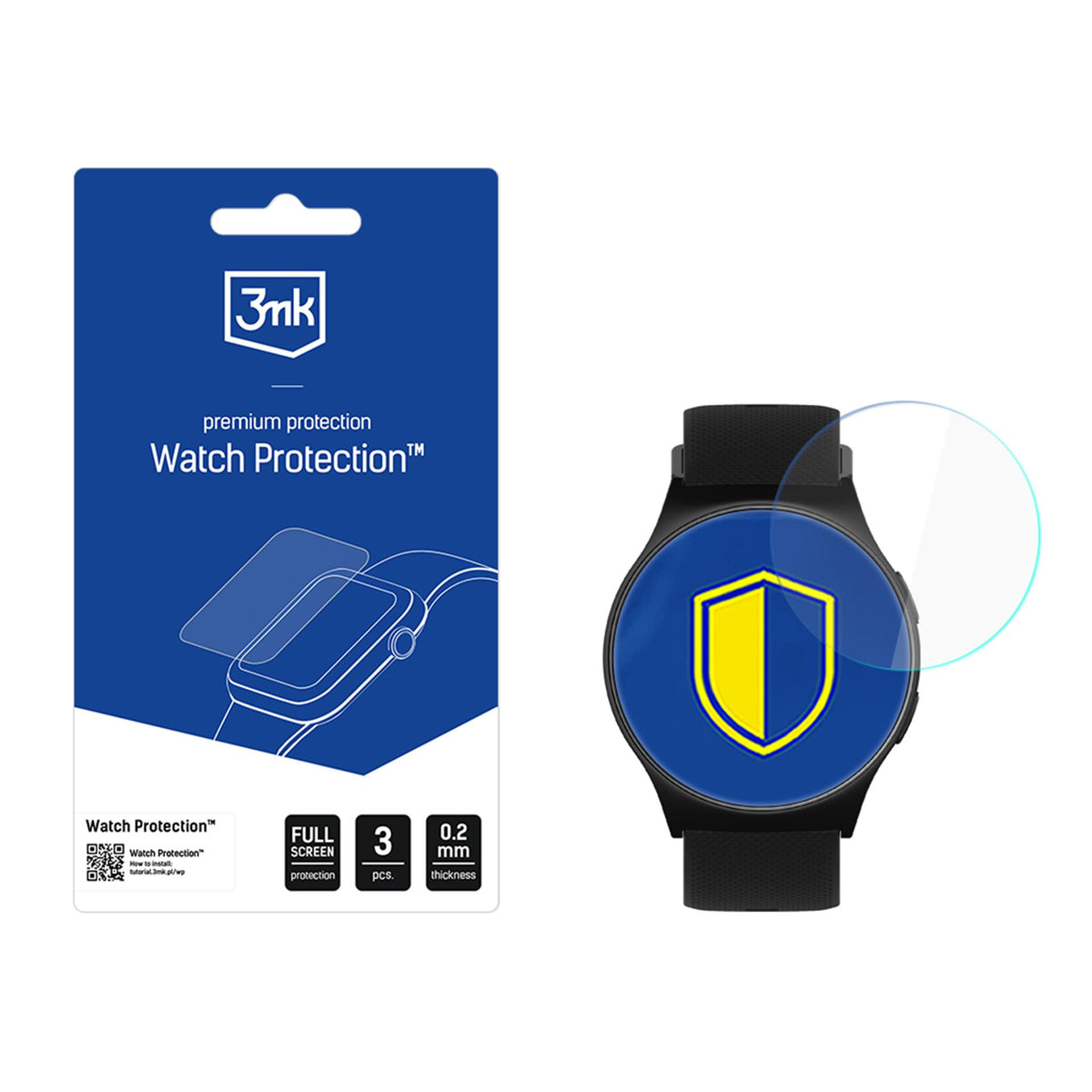 3mk watch apsauga ARC smartwatch apsauginis stiklas film skirtas Motorola Moto Watch 47mm -- Motorola Moto Watch 47mm