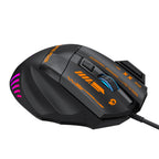 Wozinsky WMGK-1179W Laidinė optinė žaidimų pelė 7200 DPI su galine šviesa - juoda -- Gaming Accessories