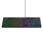 Wozinsky WKG-1044 Nešiojamoji membranininė žaidimų klaviatūra su šviesos efektu - juoda -- Gaming Accessories