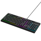 Wozinsky WKG-1044 Nešiojamoji membranininė žaidimų klaviatūra su šviesos efektu - juoda -- Gaming Accessories