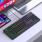 Wozinsky WKG-1044 Nešiojamoji membranininė žaidimų klaviatūra su šviesos efektu - juoda -- Gaming Accessories