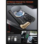 Supcase UB Grip Mag MagSafe dėklas Samsung Galaxy S26 Ultra - juodas ir rudas -- Samsung Galaxy S26 Ultra